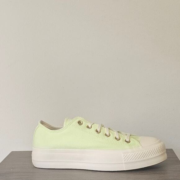 Converse Women's CTAS Lift Neon Oxfords Size 9 Citron A09913F NWT - Picture 7 of 9